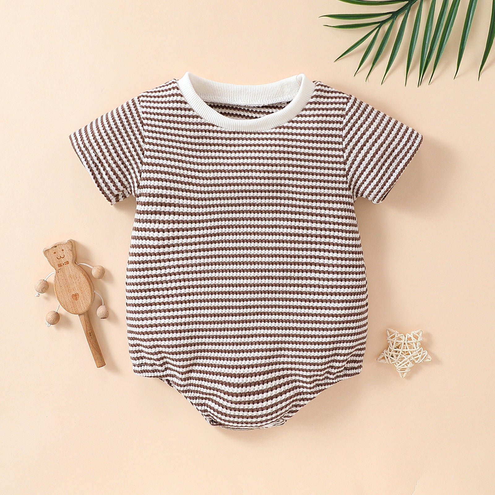 Cotton Short Sleeve Triangle Rompers