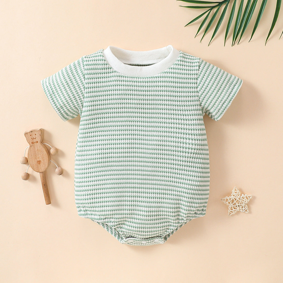 Cotton Short Sleeve Triangle Rompers
