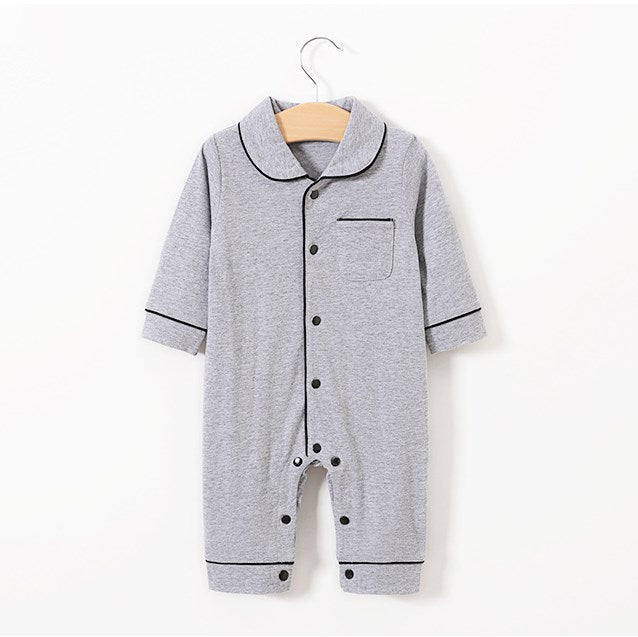 Baby pajamas solid color baby onesies