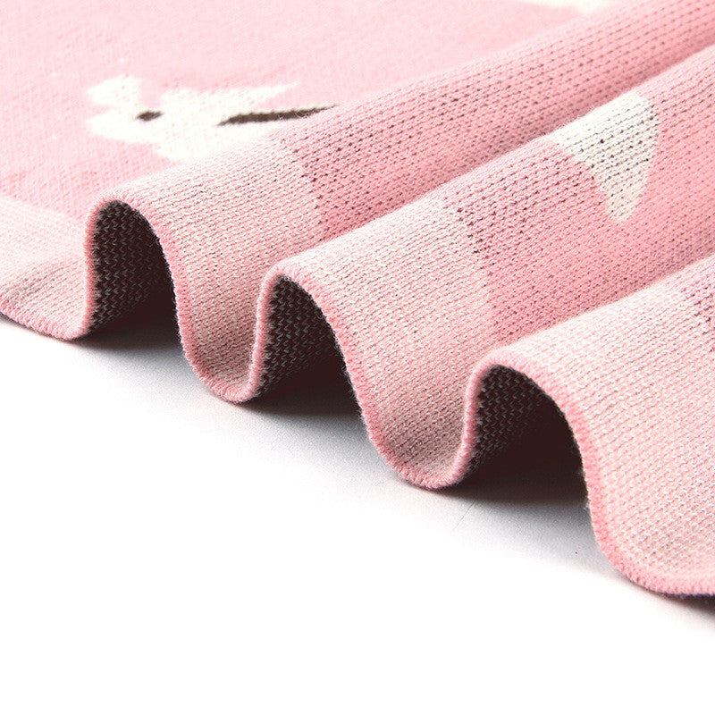 Baby Blanket Knitted Bunny Hug Blanket Baby