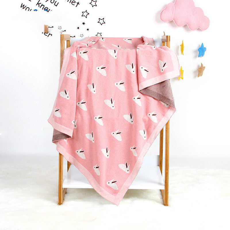 Baby Blanket Knitted Bunny Hug Blanket Baby