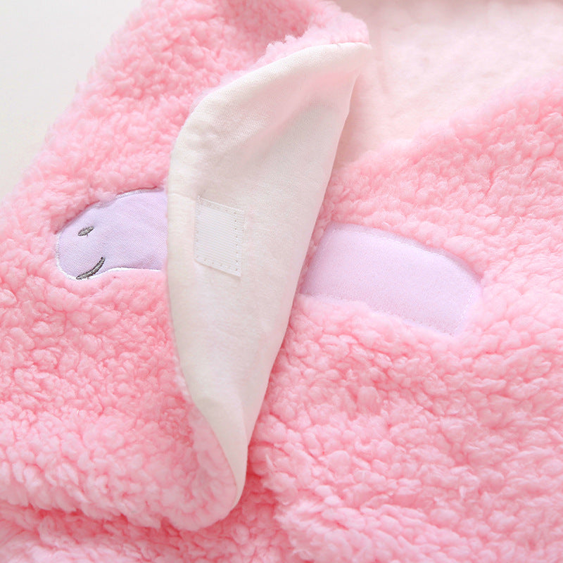Infant Baby Soft  Winter Style Plush Swaddle