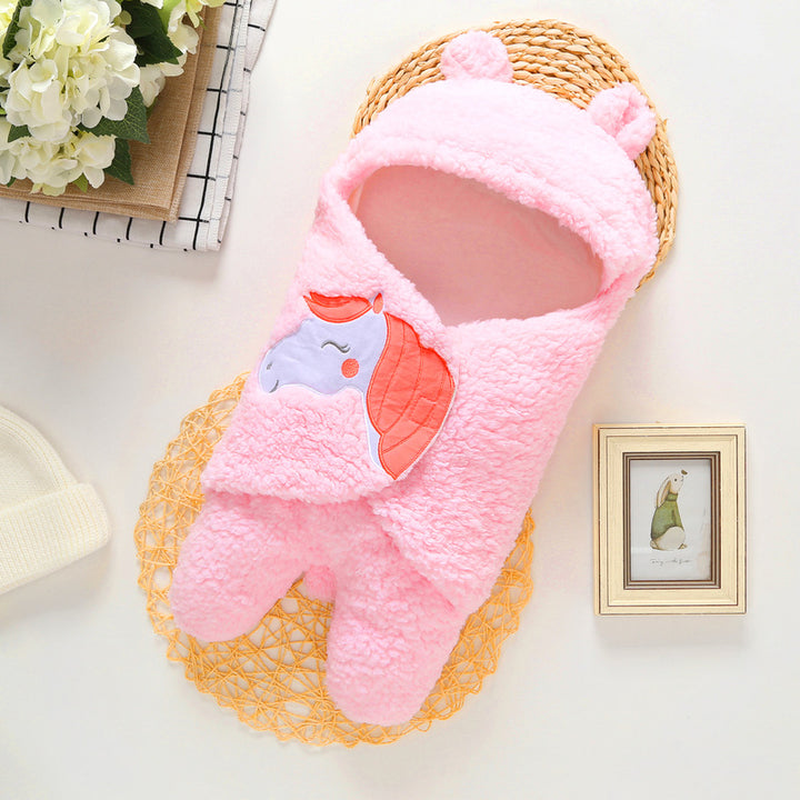 Infant Baby Soft  Winter Style Plush Swaddle