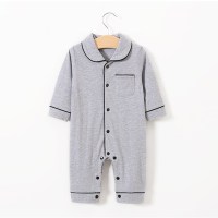 Baby pajamas solid color baby onesies