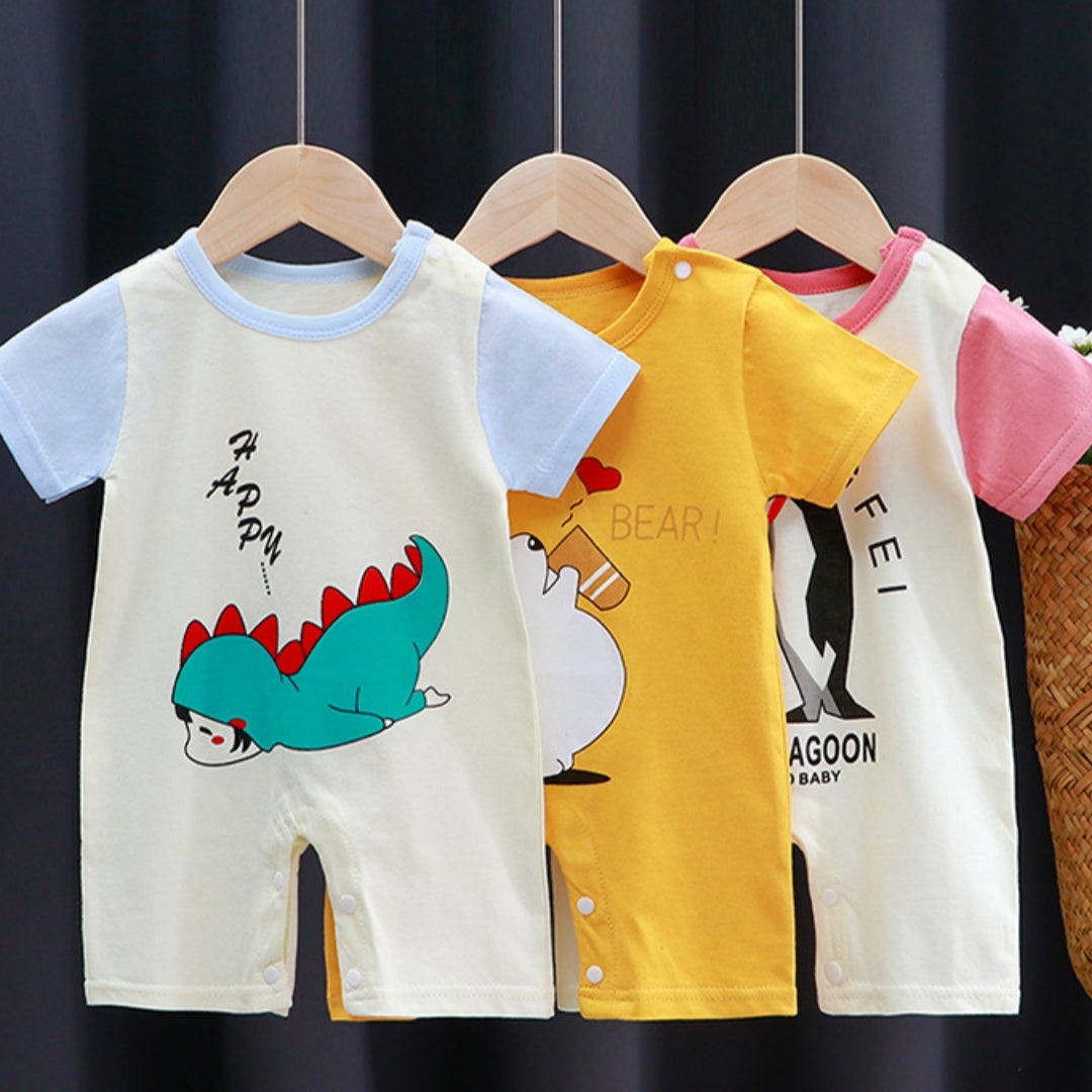 Thin Short Sleeve Newborn Rompers
