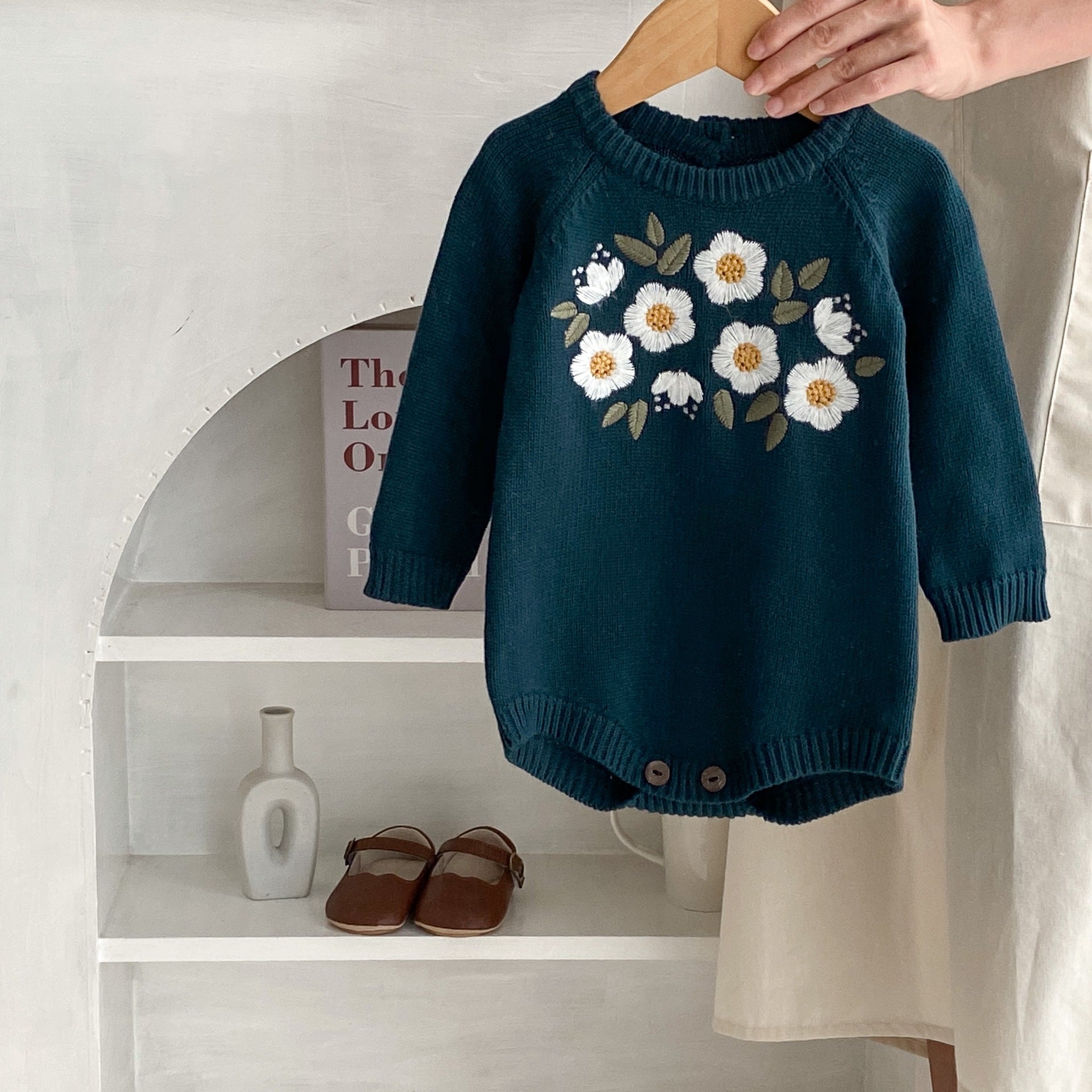 Long Sleeve Baby Bodysuit Triangle Rompers