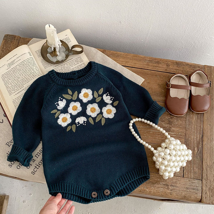 Long Sleeve Baby Bodysuit Triangle Rompers