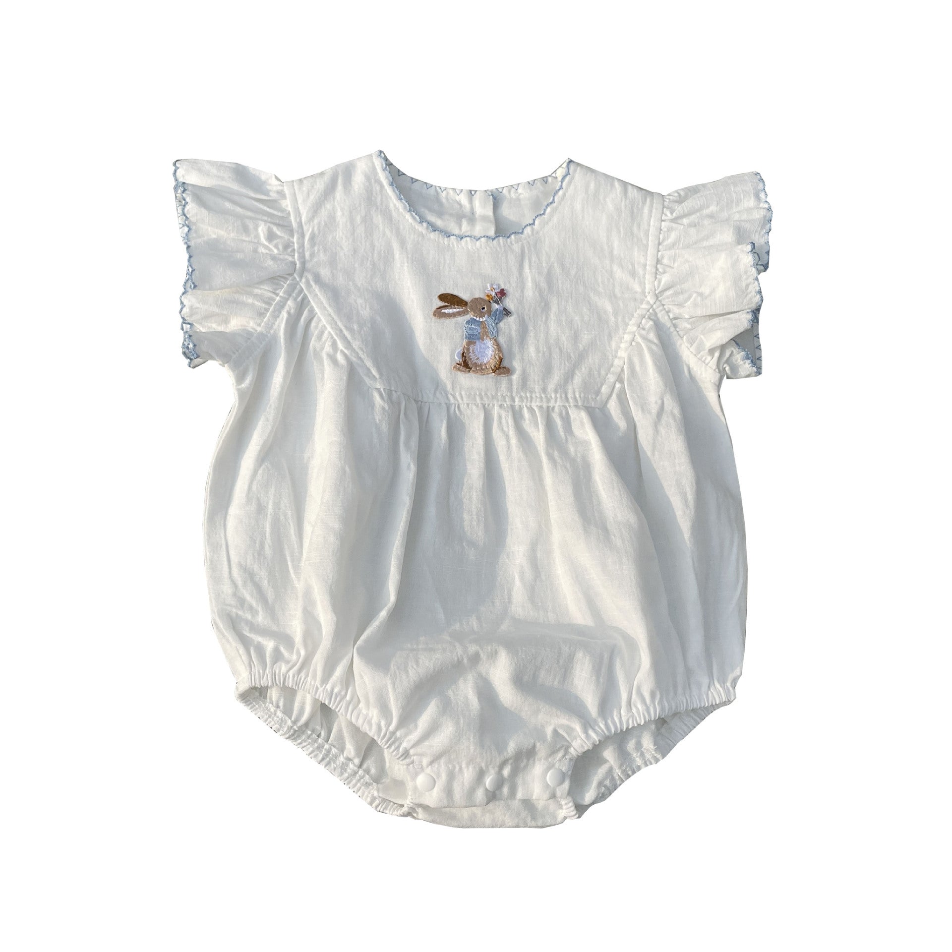 Embroidery Bottom-covering Rompers