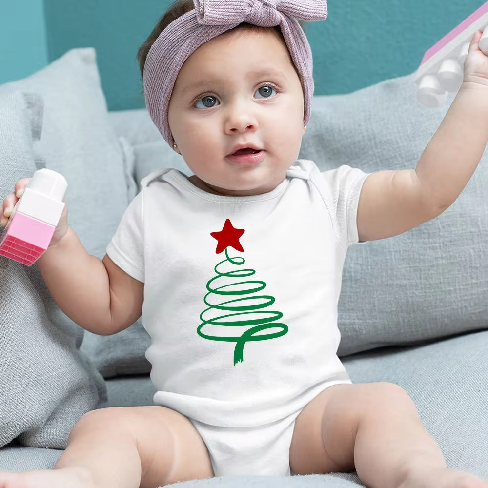 Baby Cotton Short Sleeve Rompers Coating