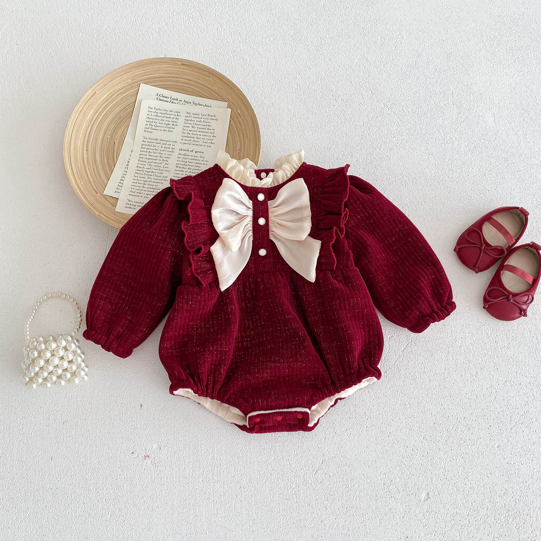 Fleece-lined Jumpsuit Baby Girl Rompers