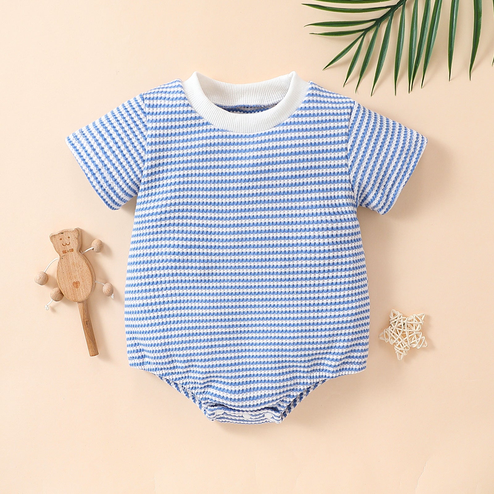 Cotton Short Sleeve Triangle Rompers