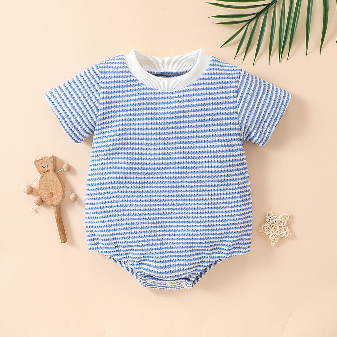 Cotton Short Sleeve Triangle Rompers
