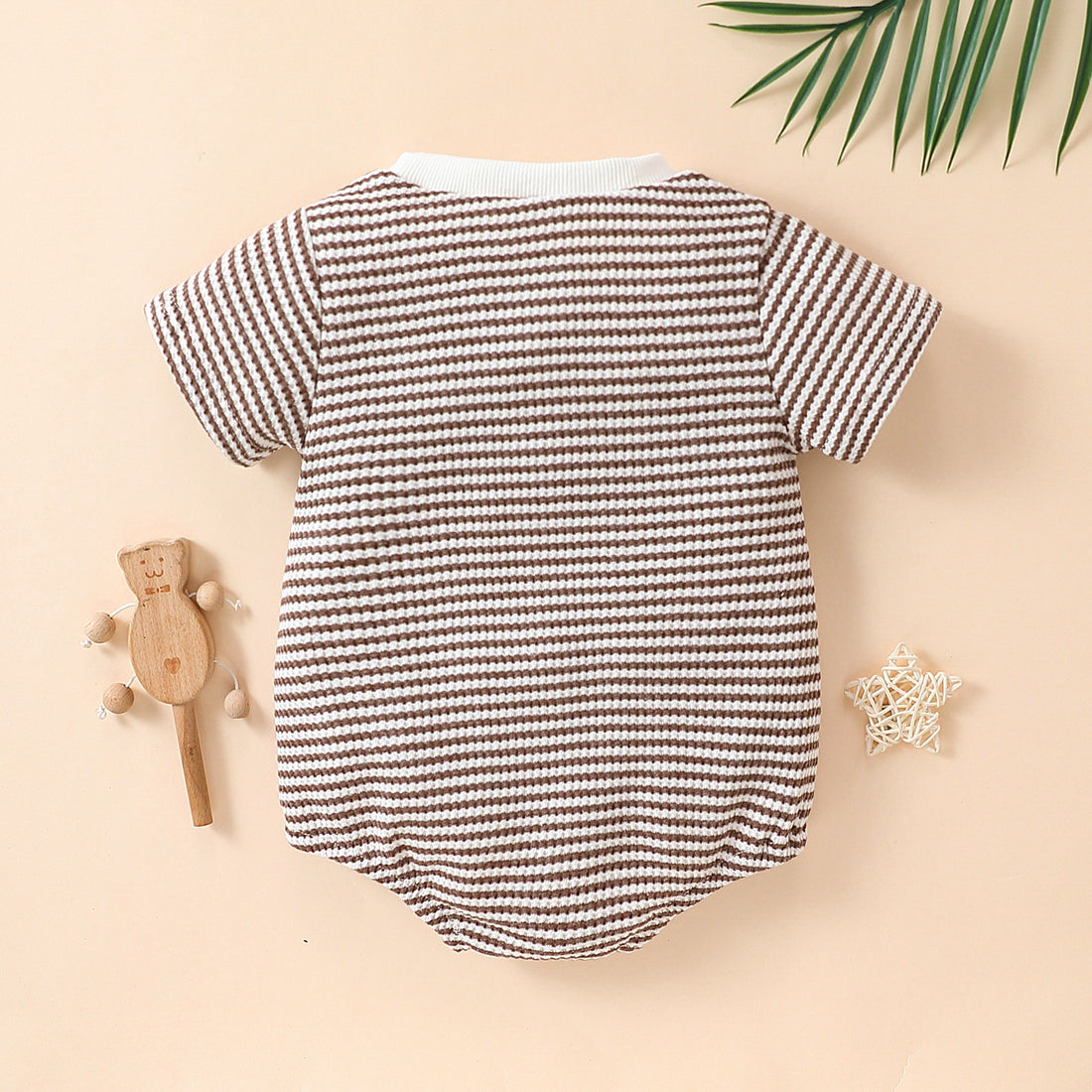 Cotton Short Sleeve Triangle Rompers